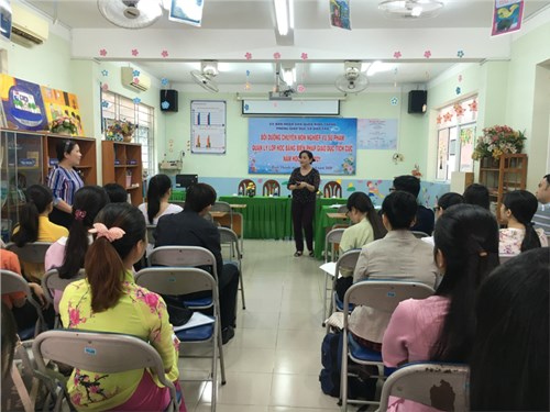 Bồi dưỡng CM NVSP, quản lý lớp học bằng biện pháp GD tích cực cho GV mới xét tuyển năm học 2020-2021